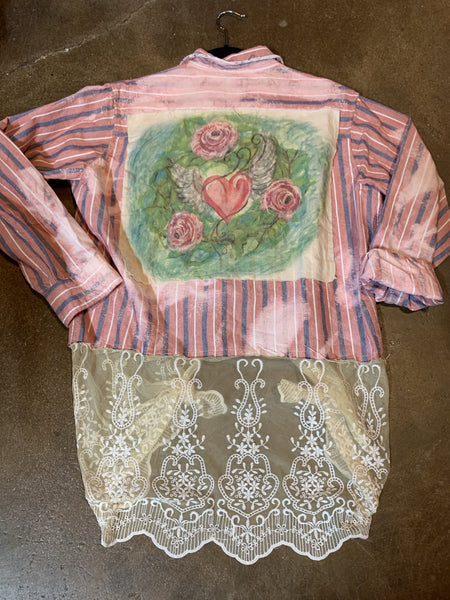 Hand Painted Hearts Shirts