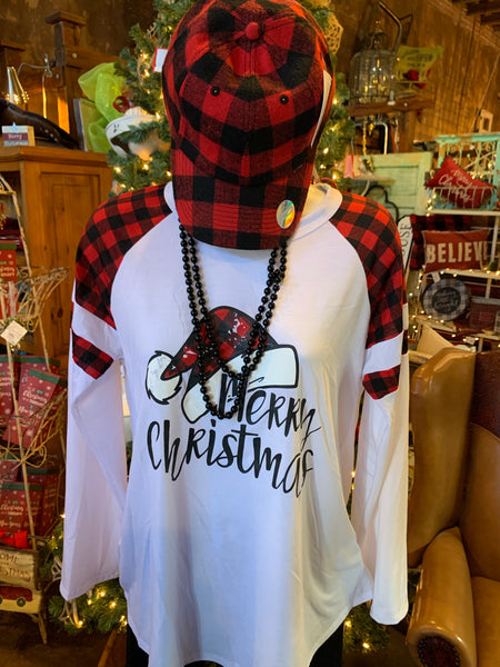 Merry Christmas Raglan Shirt