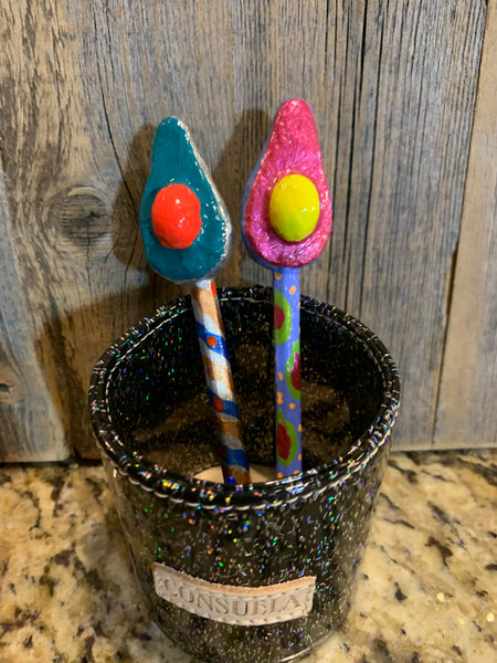 Paper Mache Ink Pens by Consuela