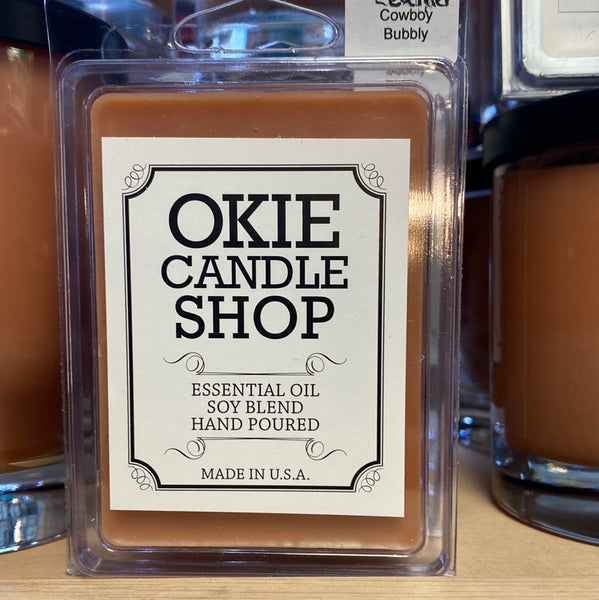 Okie Leather Cowboy Bubbly Candles & Melts