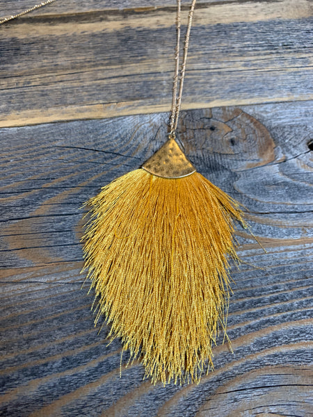 Thread Tassel Necklace