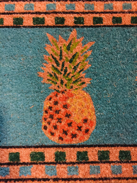Turquoise Pineapple Mat