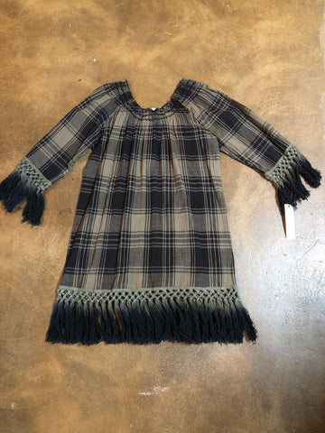 Sale Olive Green Plaid Tunic was $119.95