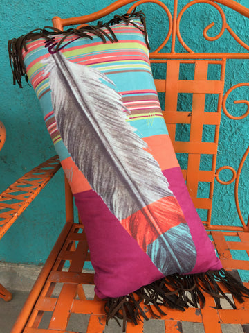 Serape Feather Pillow