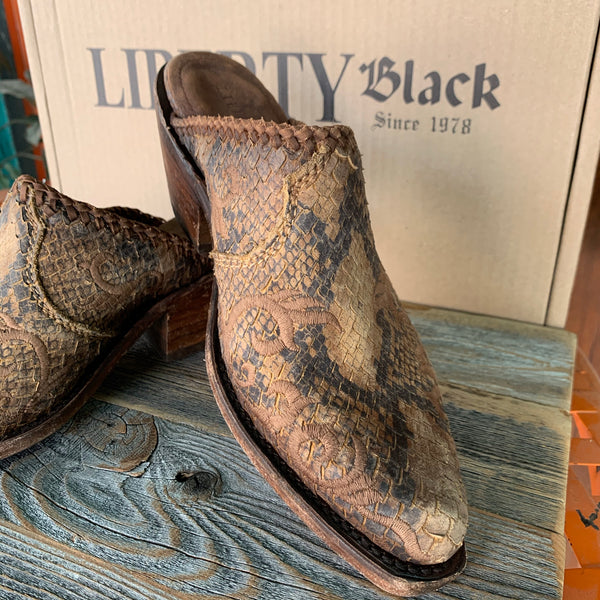 Liberty Black Victoria Mule