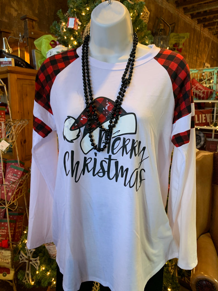 Merry Christmas Raglan Shirt