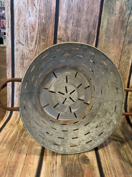 Galvanized Olive Bucket