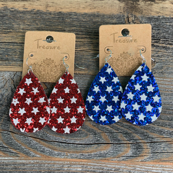 Patriotic Star Earrings