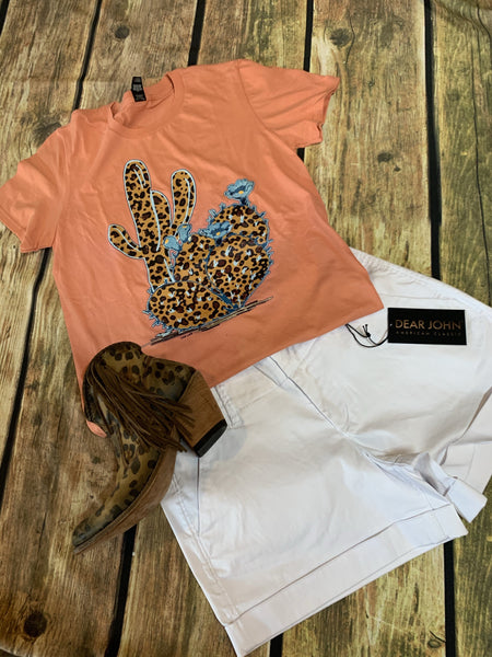 Cheetah Cactus T Shirt
