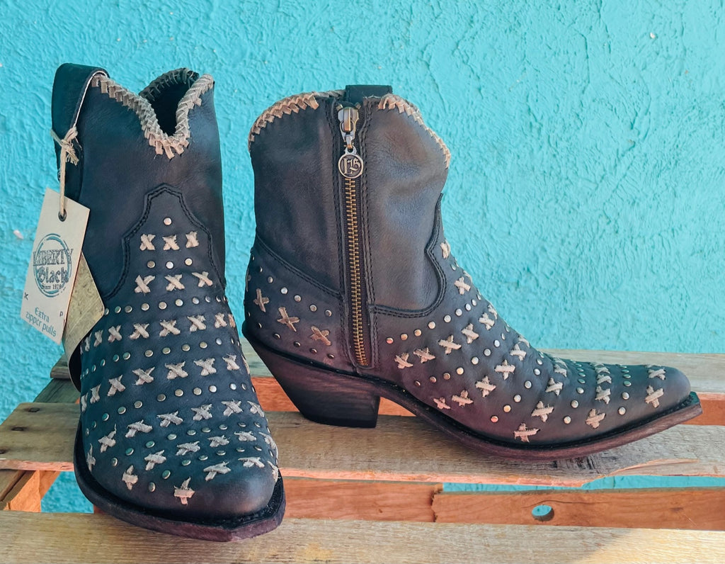 Liberty Black Prairie Lace Up Boot Vintage Canela LB7129151