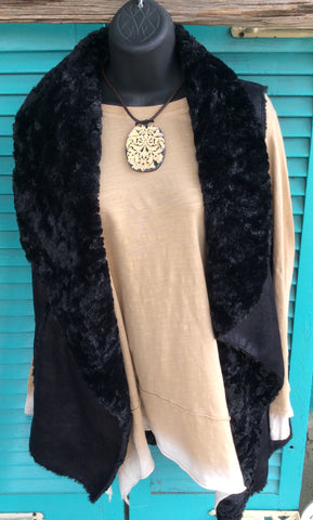 Montanaco reversible fur vest