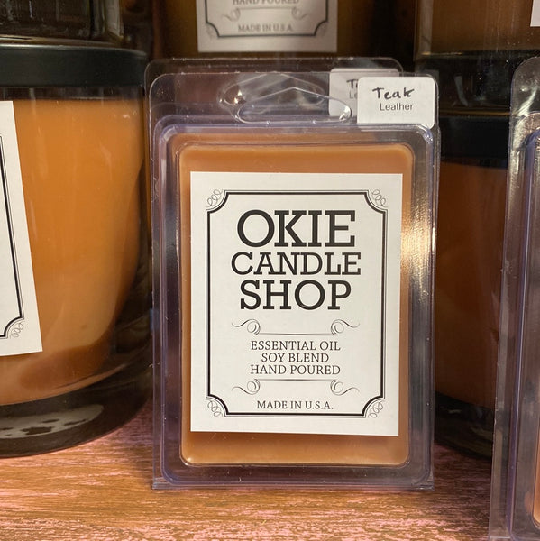 Okie Teak Leather Candles & Melts