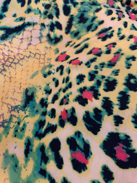 Turquoise Cheetah Dress