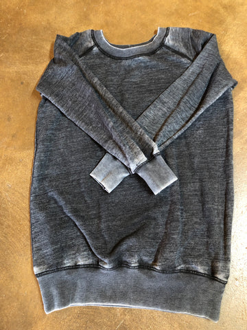 Grey Acid Washed Sweatshirt