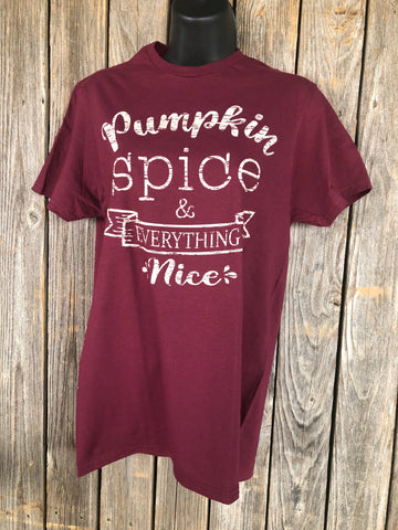 Pumpkin Spice Burgundy T-Shirt
