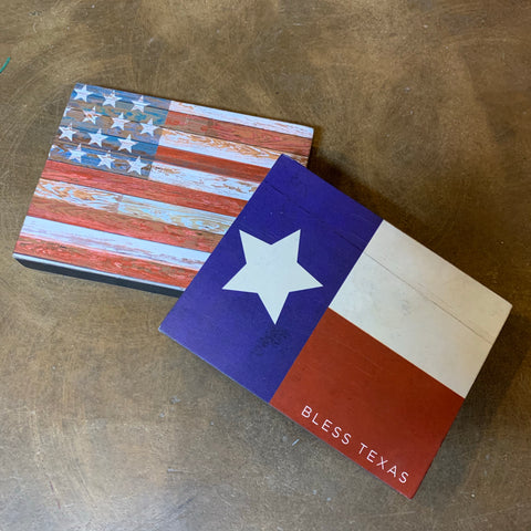USA/Texas Flag Art