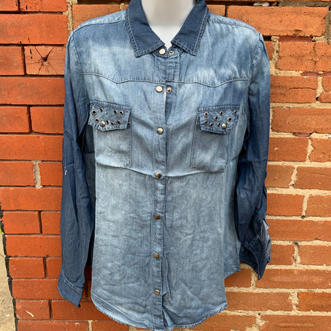 Studded Pocket Denim