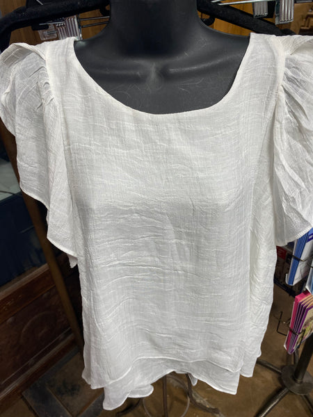 White Gauze Two Layer shirt