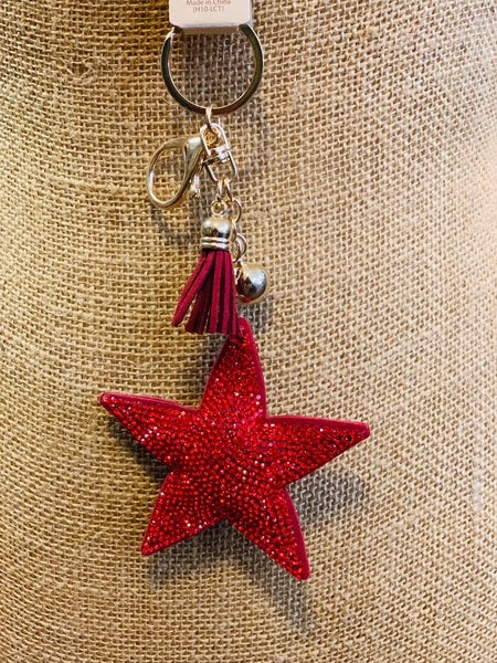 RED STAR KEYCHAIN