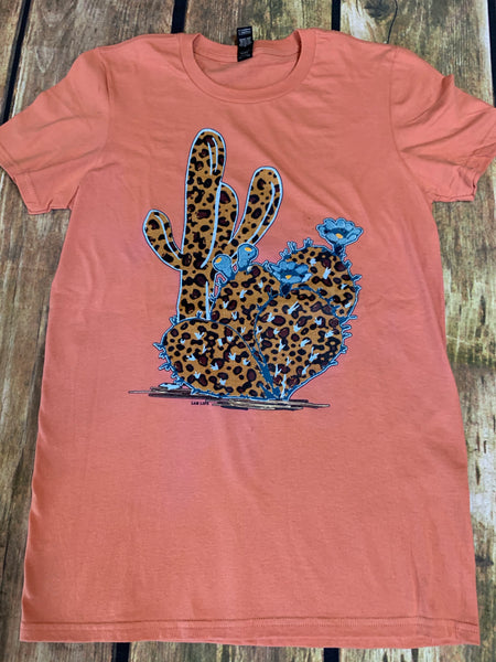 Cheetah Cactus T Shirt