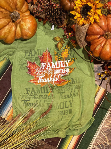 Family Leaf T Shirt