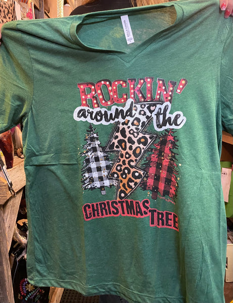 Rocking around the Christmas tree T-shirt