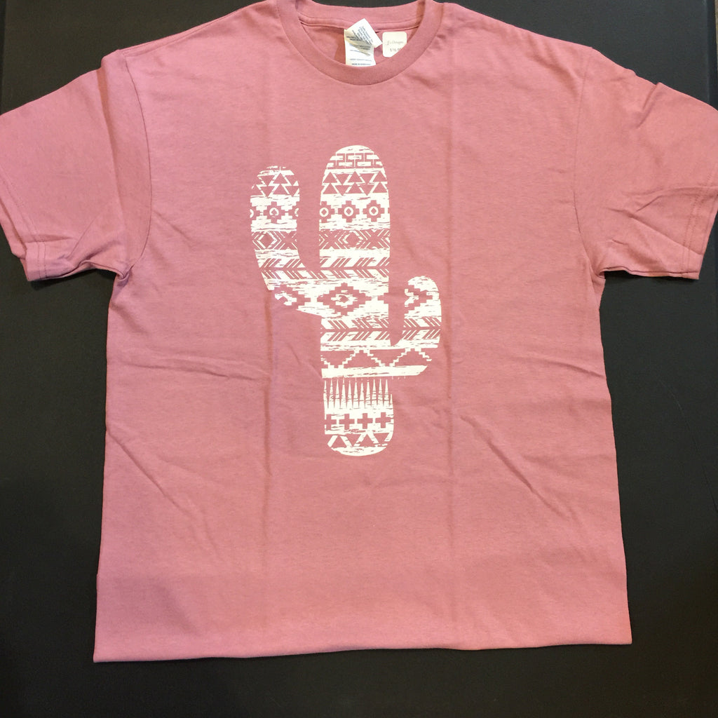 Mauve Cactus T Shirt