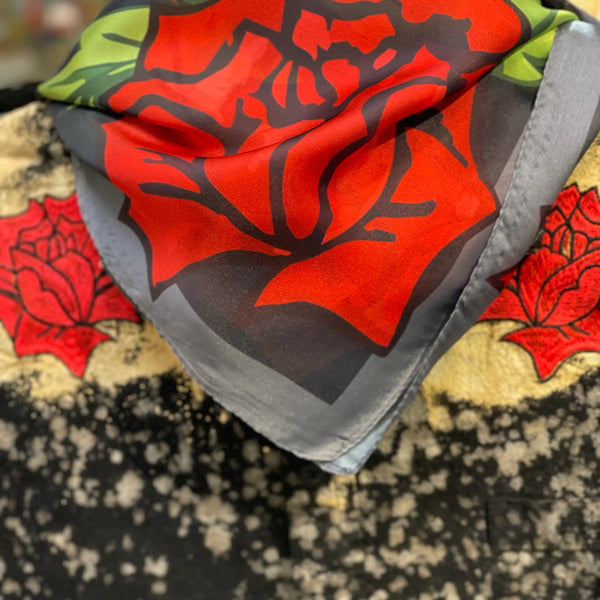 Smell the Roses Distressed Flannel