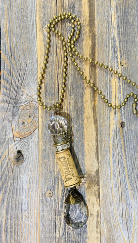 Art by Amy Crystal and Cork Necklace
