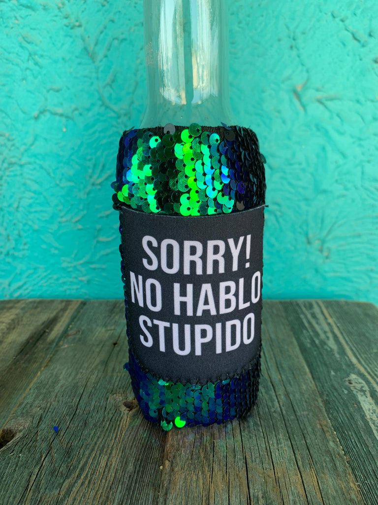 Sequin Tall Can/Bottle Koozie -assorted