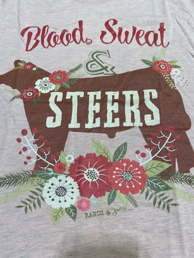Canvas Blood Sweet & Steers T-Shirt