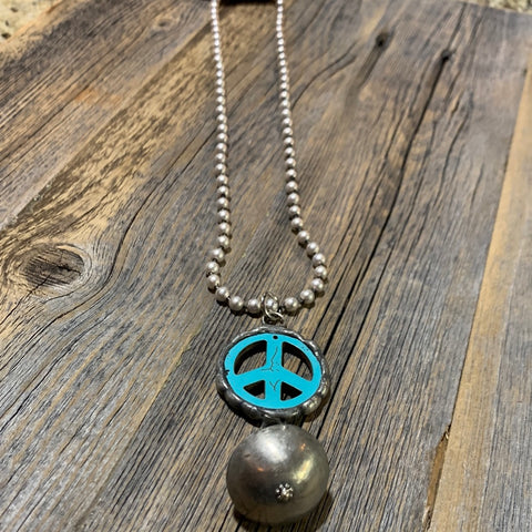Peace Necklace with Navajo bead