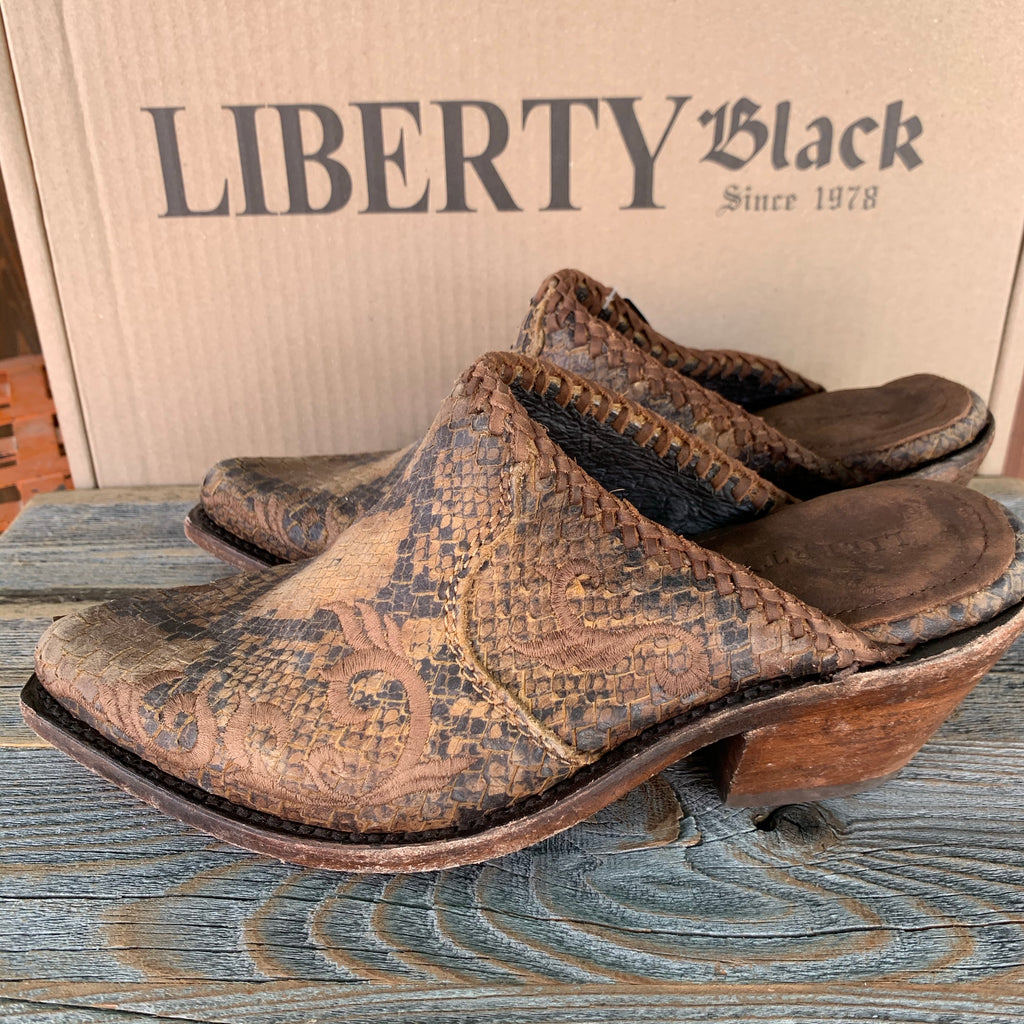 Liberty Black Victoria Mule