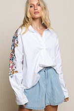 Ivory Embroidery Top