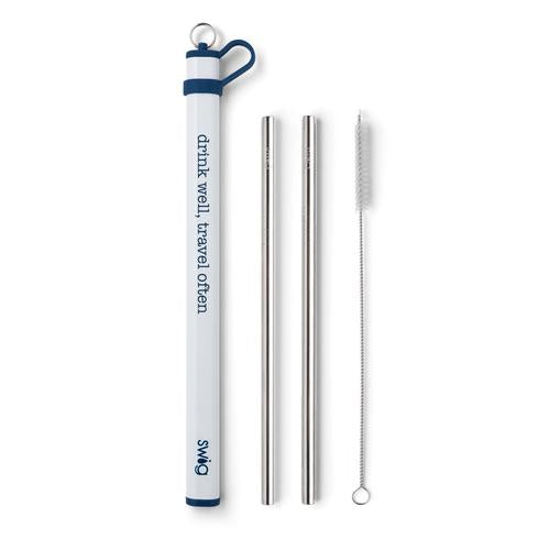 Double Stainless Steel Straws - 5 colors