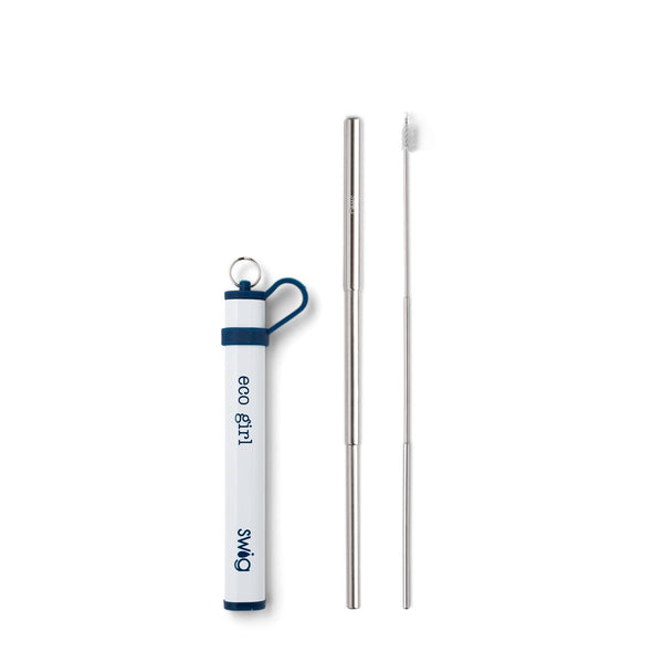 Telescopic Stainless Steel Straw Set -5 colors