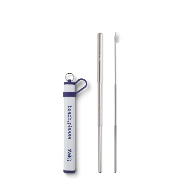 Telescopic Stainless Steel Straw Set -5 colors